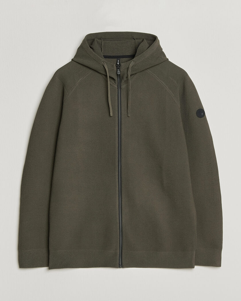 Sail Racing Element Seamless Full Zip Hoodie Mud Green – Vert