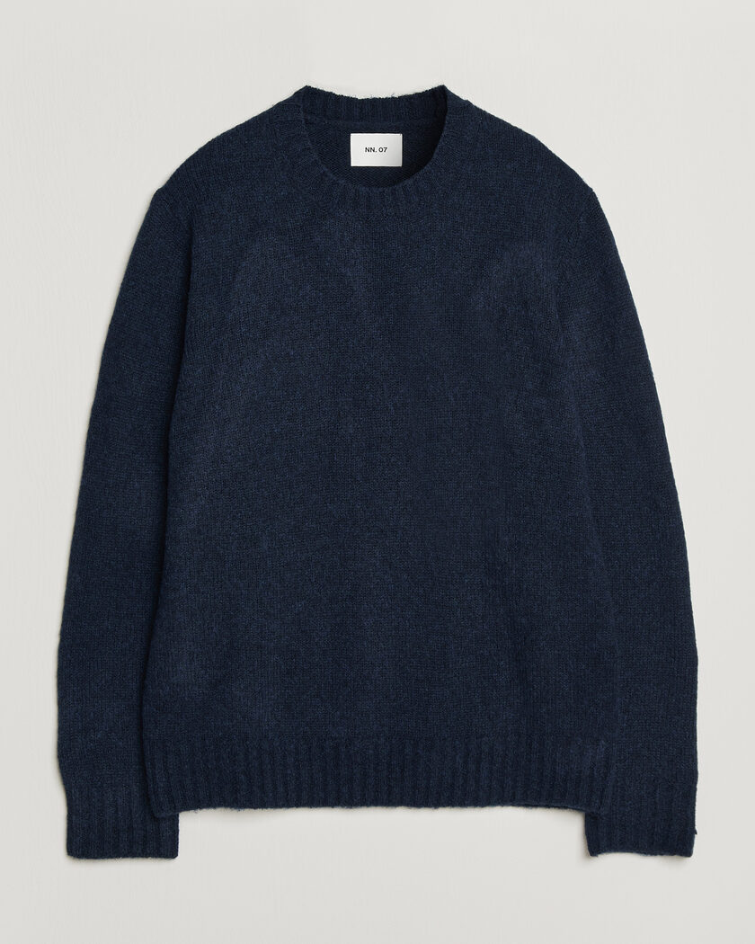 NN07 Lee Wool Knitted Sweater Navy Blue – Bleu
