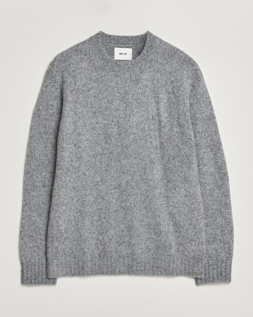 NN07 Lee Wool Knitted Sweater Grey Melange – Grijs