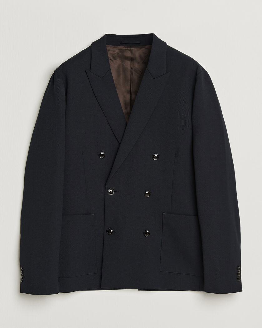 NN07 Jordin Wool Double Breasted Blazer Deep Navy – Blauw