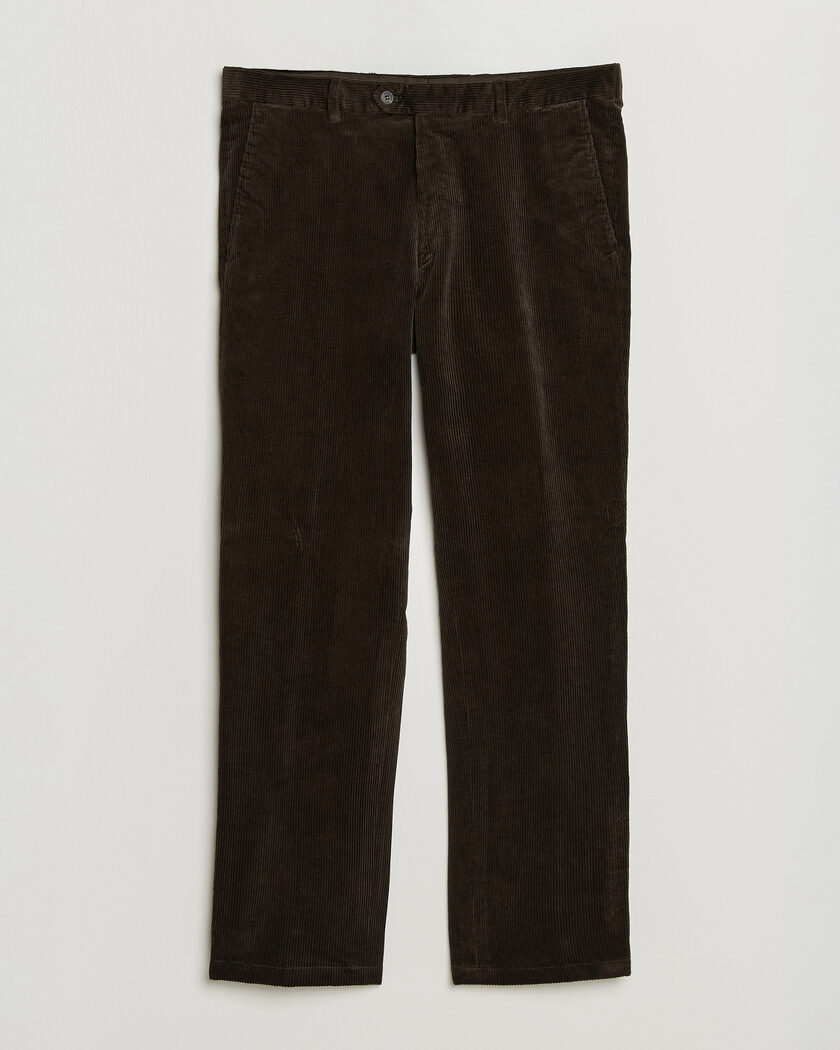 Oscar Jacobson Dandy Corduroy Trousers Dark Brown – Bruin