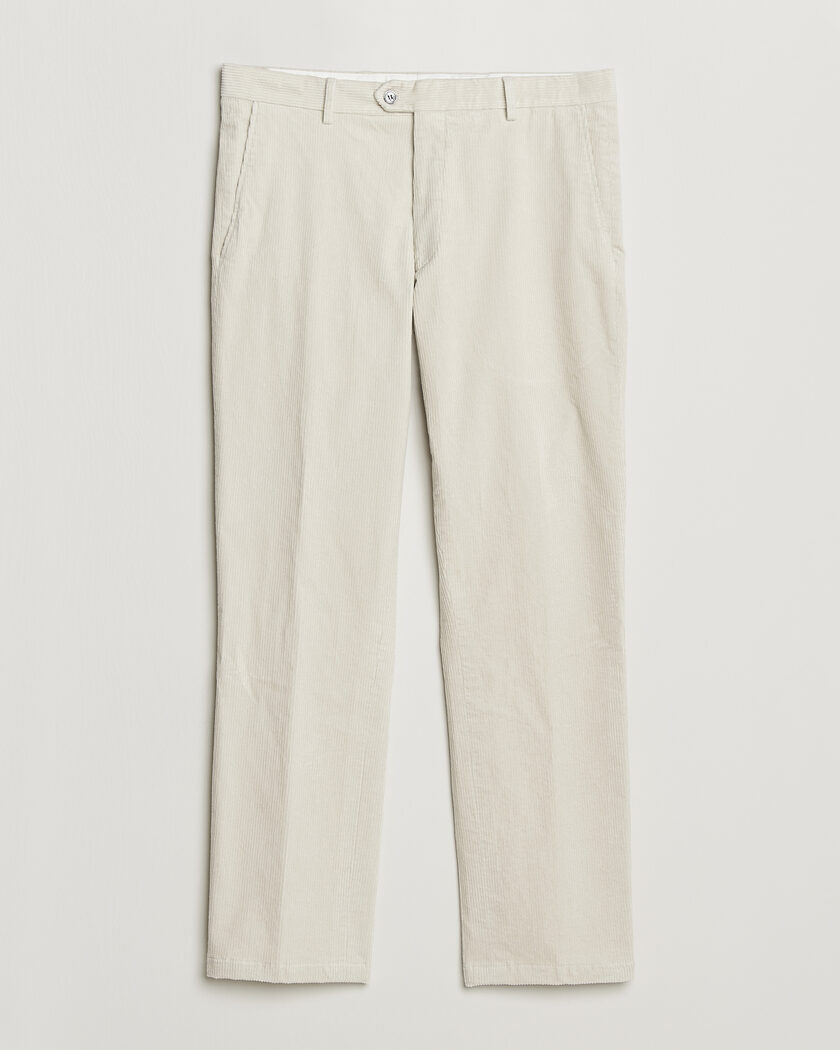 Oscar Jacobson Dandy Corduroy Trousers White – Wit