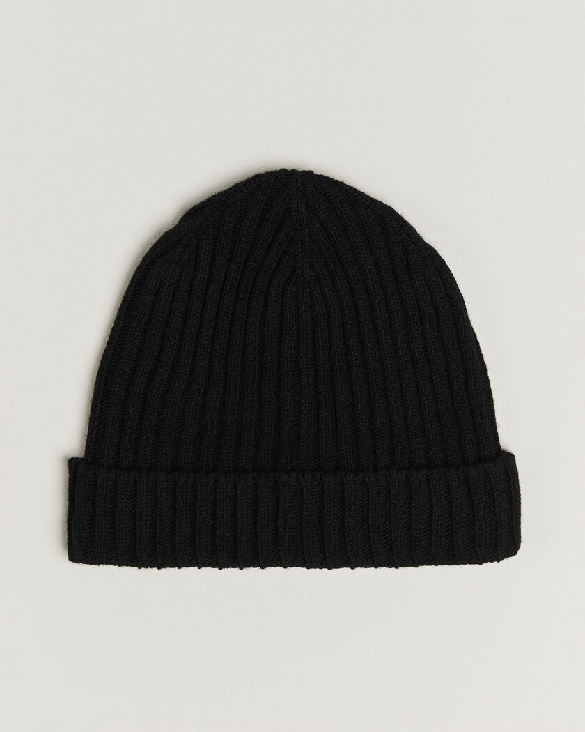 Stenströms Brushed Merino Beanie  Black – Zwart