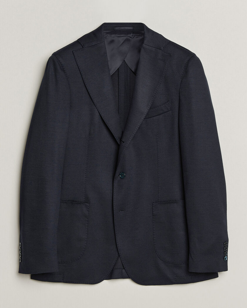 Stenströms Wool Jersey Blazer Navy – Bleu