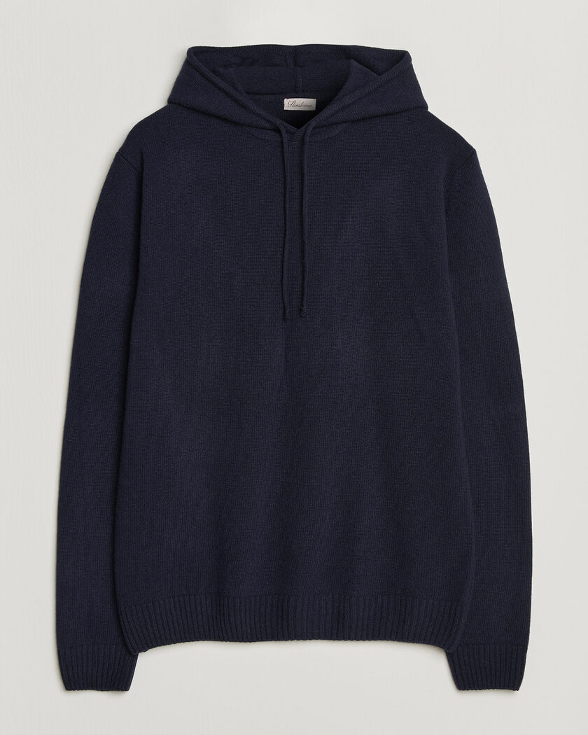 Stenströms Brushed Merino Hood Navy – Blauw