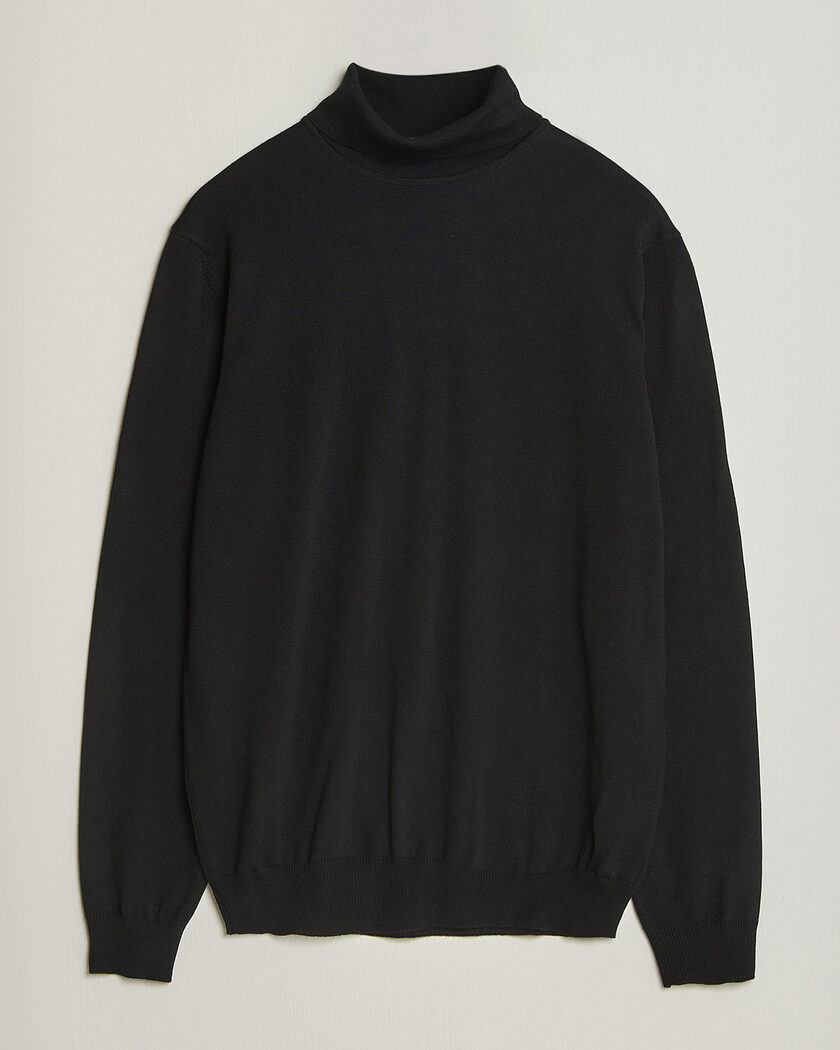 Stenströms Merino Rollneck Black – Noir