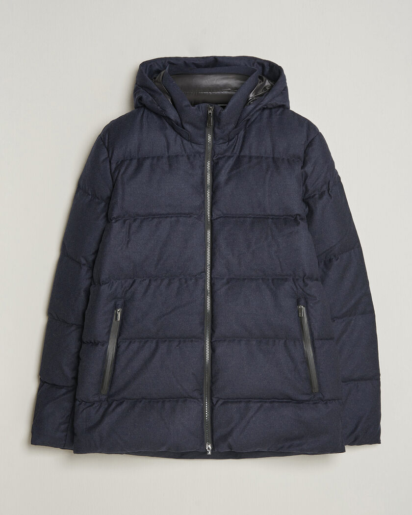 UBR Concord Jacket Savile Navy Melange Wool – Bleu