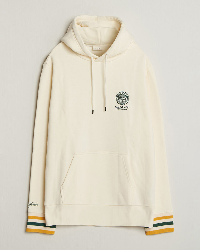 Gant Tournament Hoodie Cream – Wit