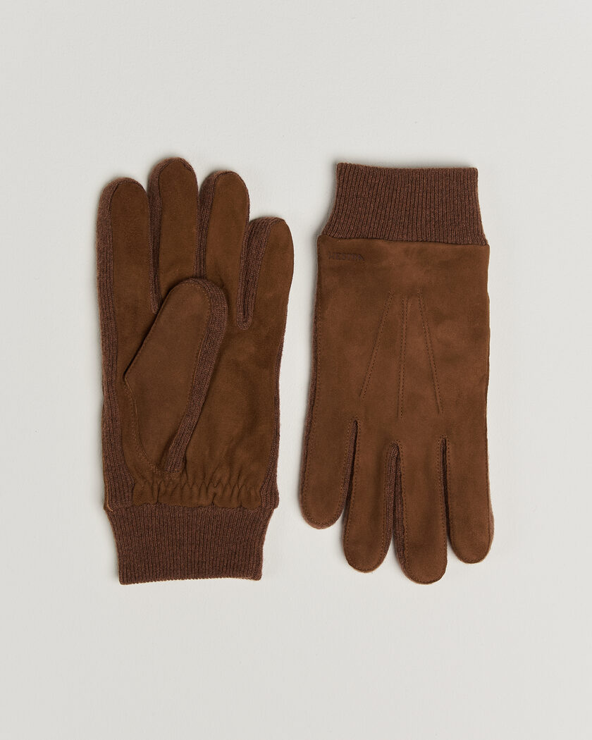 Hestra Geoffery Suede Wool Tricot Glove Whiskey – Bruin