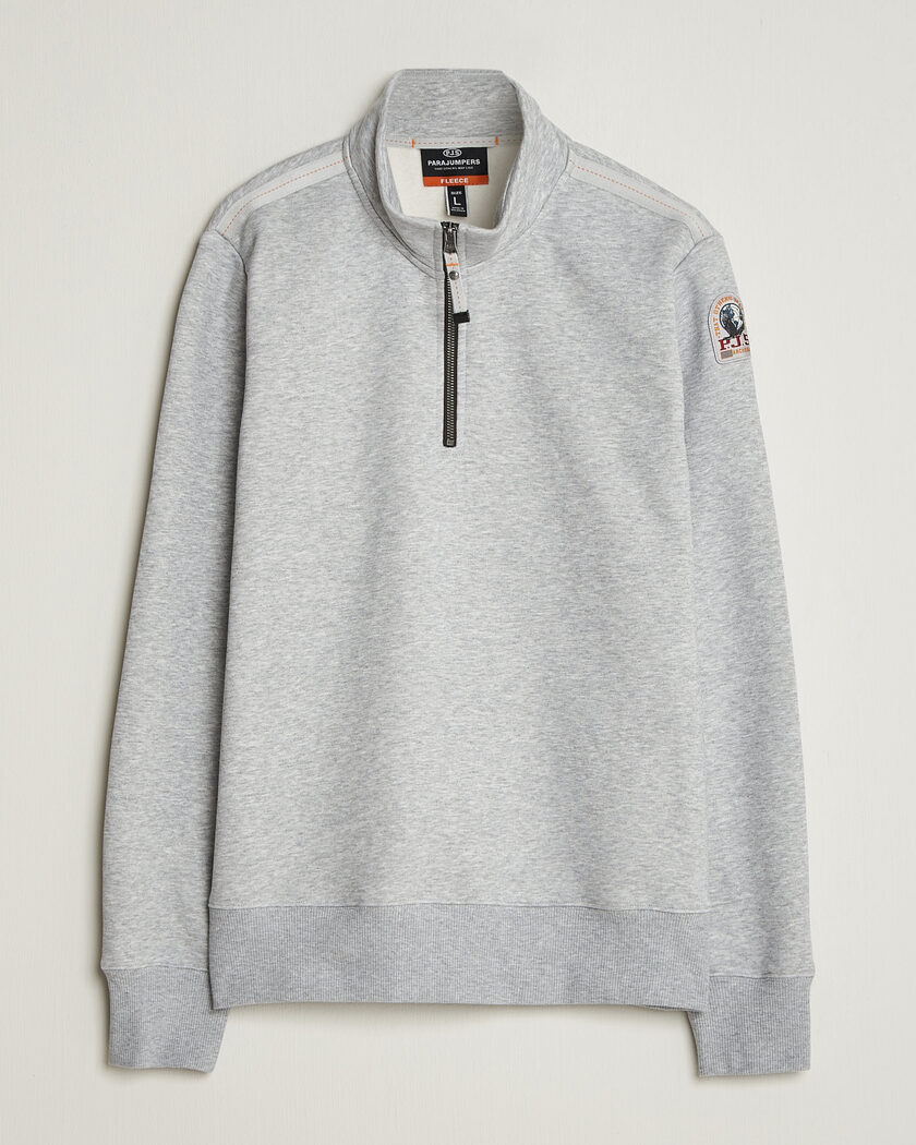 Parajumpers Broad Peak Super Easy Half Zip Sweatshirt Ash Grey Melange – Grijs