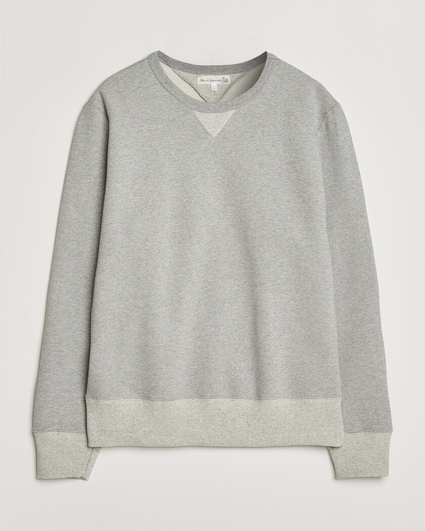 Merz b. Schwanen Vintage Machine Sweatshirt Grey Melange – Gris