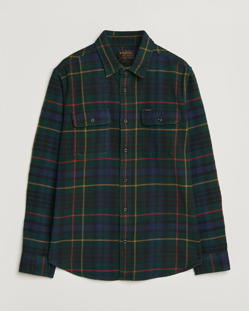 Filson Vintage Flannel Work Shirt Green/Navy – Groen