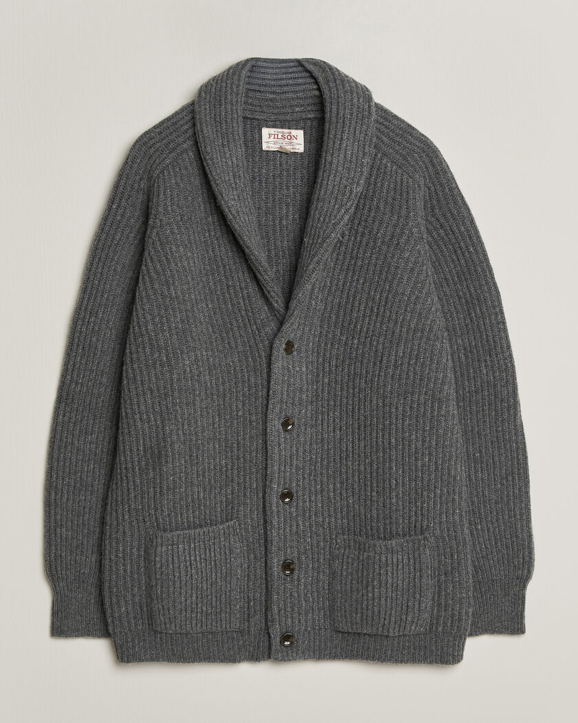 Filson Bristol Cardigan Sweater Medium Grey Melange – Gris