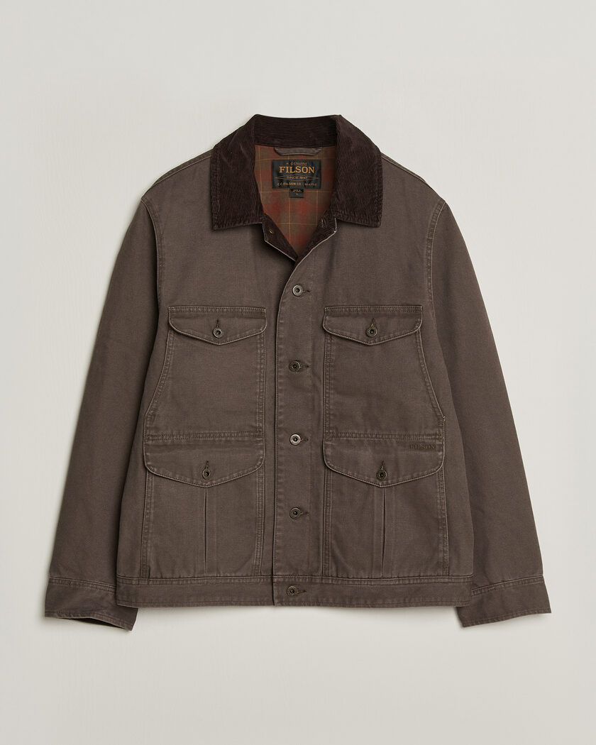 Filson Rustic Canvas Journeyman Canvas Jacket Bark – Bruin