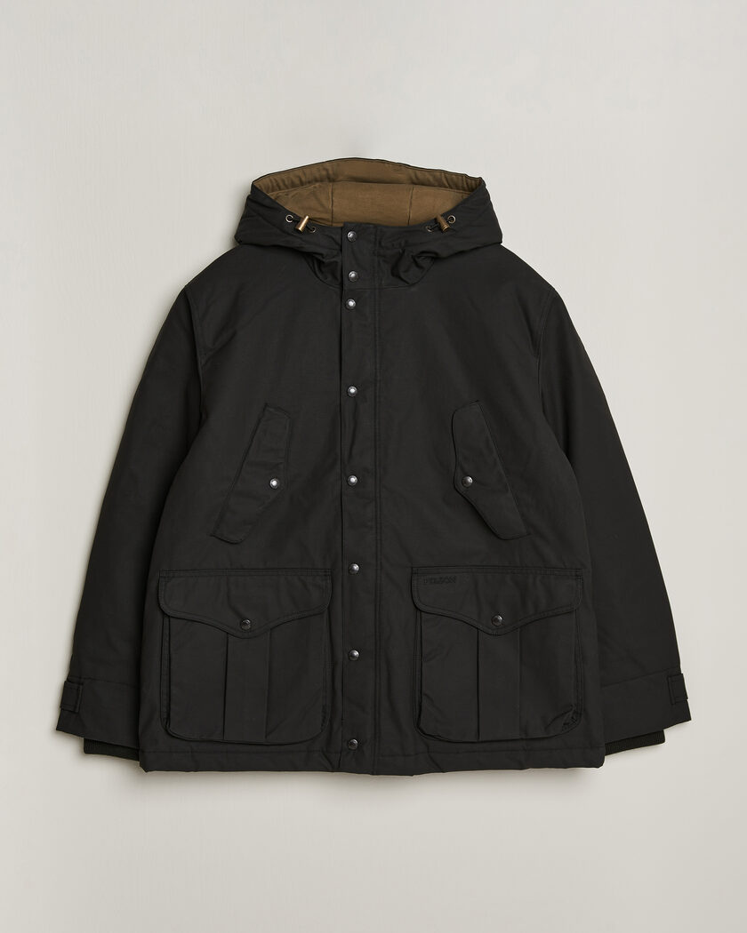 Filson Waxed Mountain Parka Black – Zwart