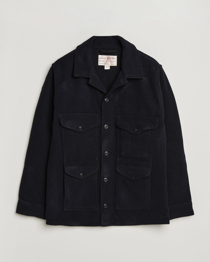Filson Mackinaw Wool Cruiser Dark Navy – Blauw