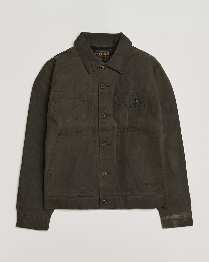 Filson Short Lined Tin Cloth Cruiser Beluga – Vert