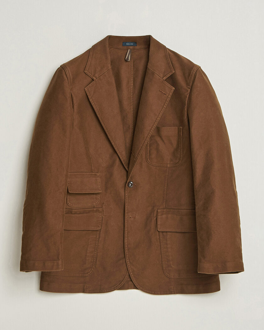 Drake's MKIV Japanese Moleskin Games Blazer Brown – Bruin