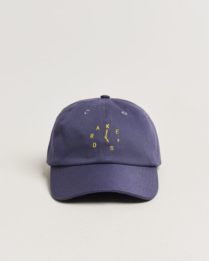 Drake's Clock Twill Baseball Cap Navy – Blauw
