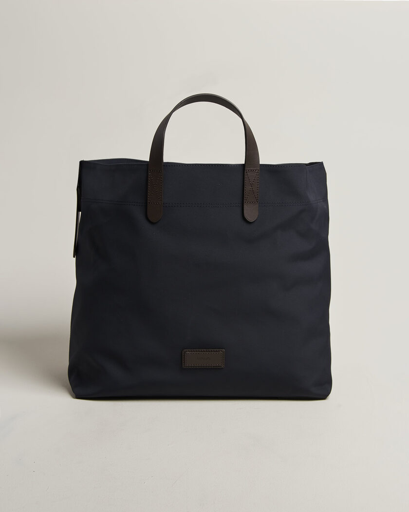 Mismo M/S Companion Tote Bag Navy/Dark Brown – Blauw