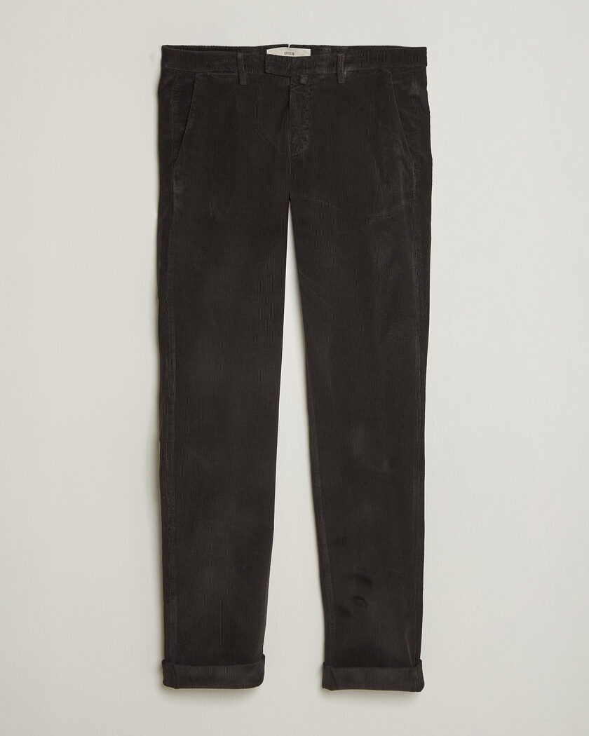 Briglia 1949 Slim Fit Corduroy Trousers Dark Brown – Bruin