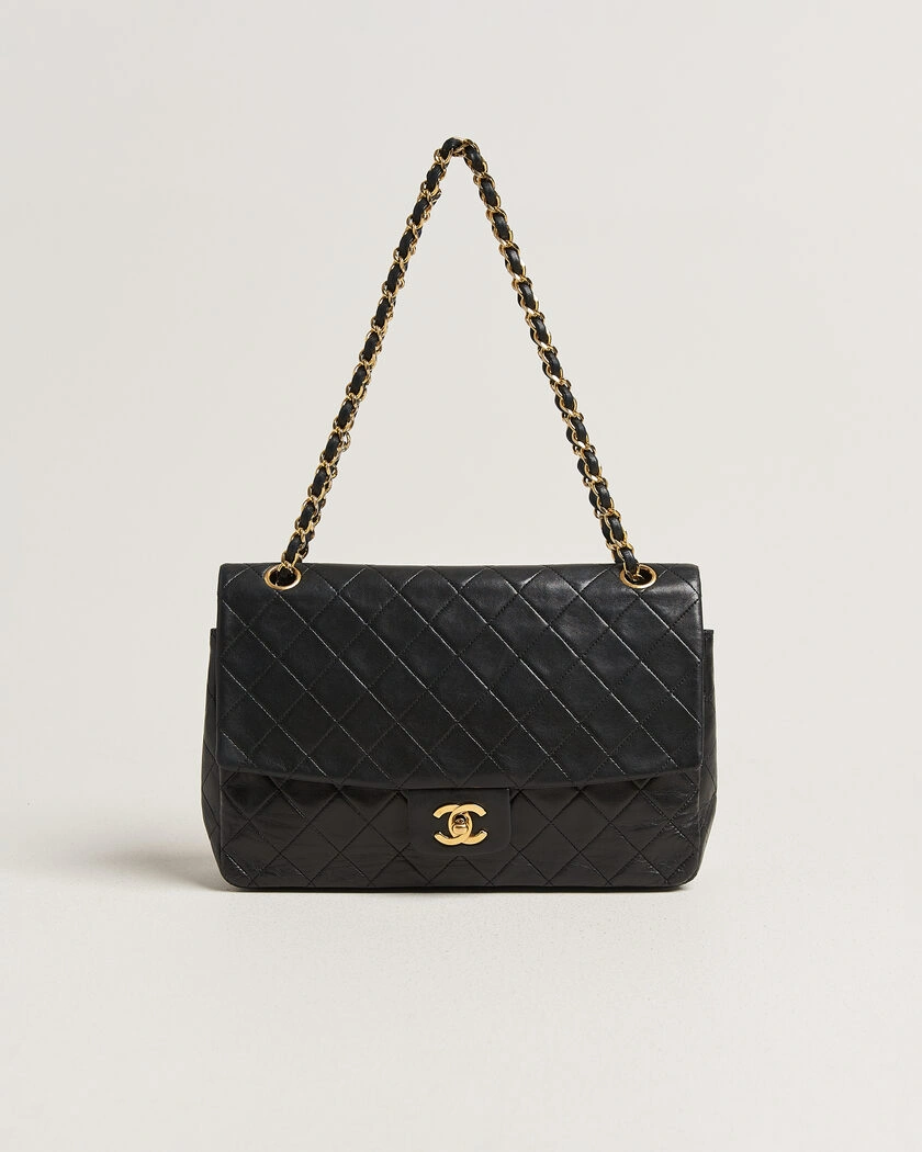 Chanel Pre-Owned Vintage Classic Flap Bag Lambskin Black – Noir