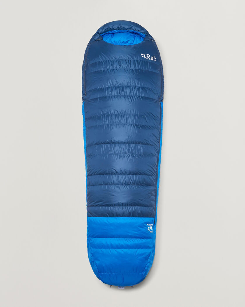 Rab Ascent -6 Sleeping Bag Long Tempest Blue/Maya Blue – Bleu