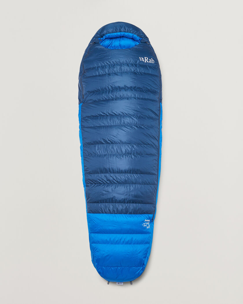 Rab Ascent -12 Sleeping Bag Long Tempest Blue/Maya Blue – Bleu