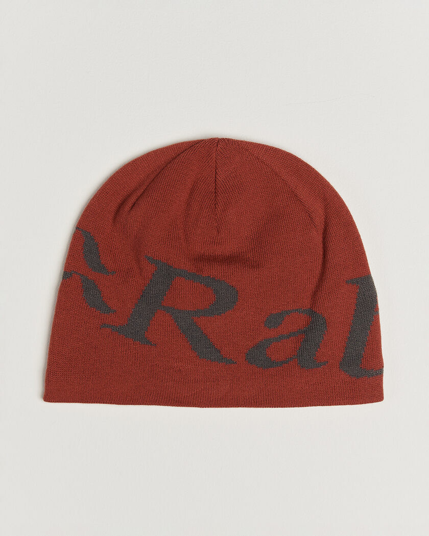Rab Logo Beanie Tuscan Red/Graphene – Rood