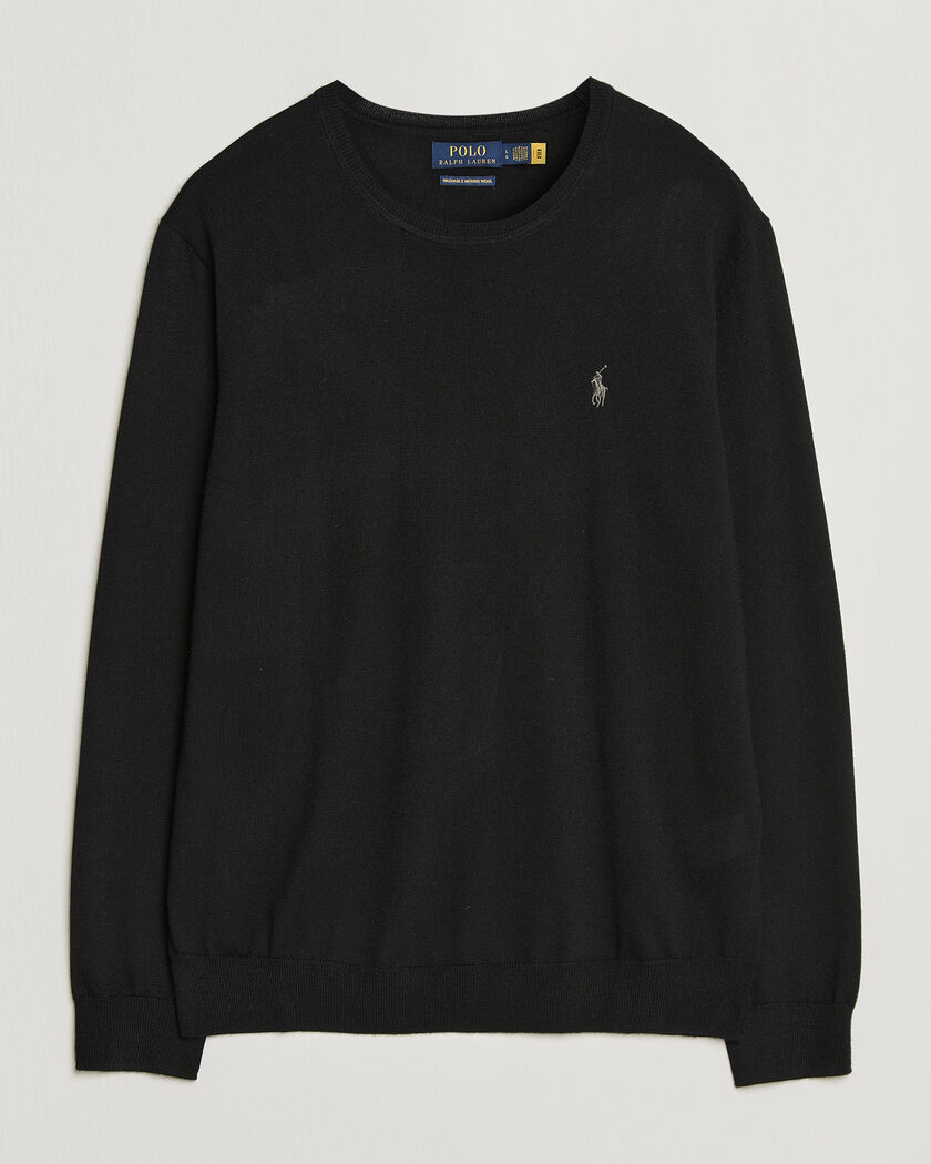 Polo Ralph Lauren Long Sleeve Pullover Polo Black – Noir