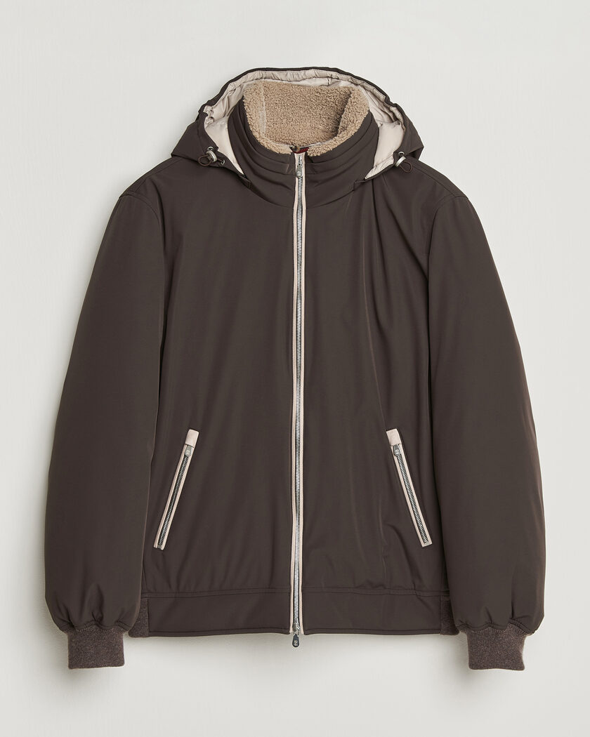 Brunello Cucinelli Padded Jacket Dark Brown – Bruin