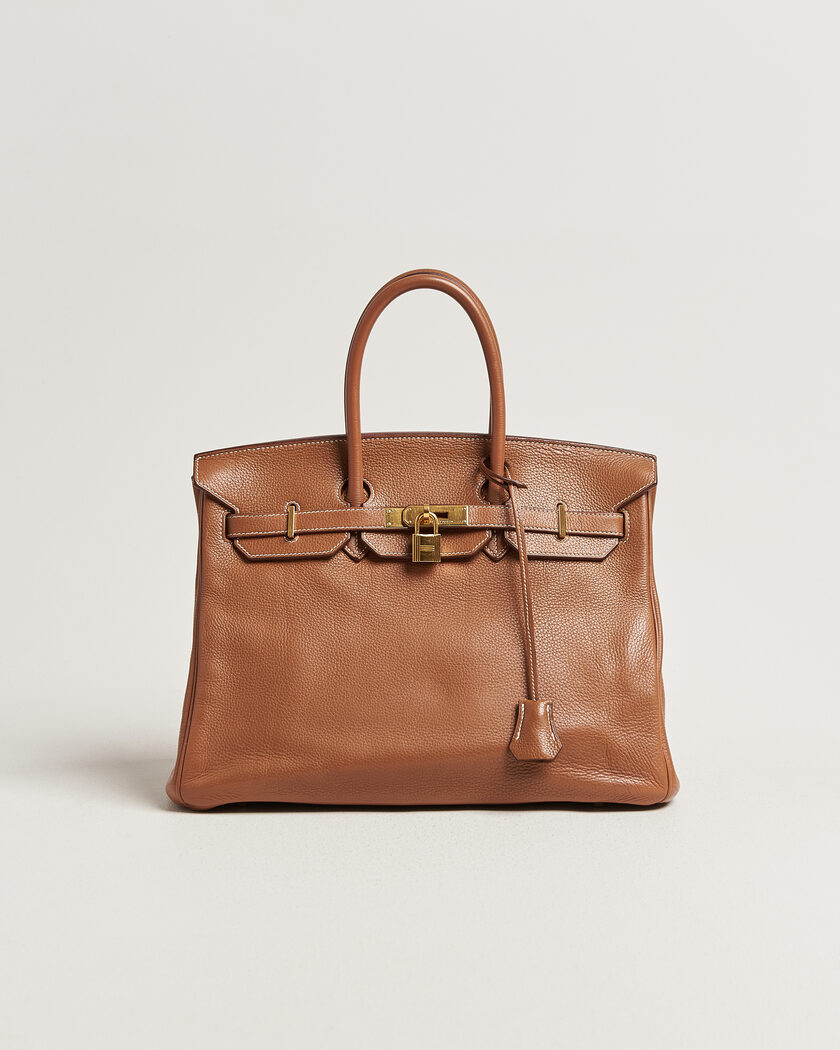 Hermès Pre-Owned Birkin 35 Togo Leather Gold – Bruin