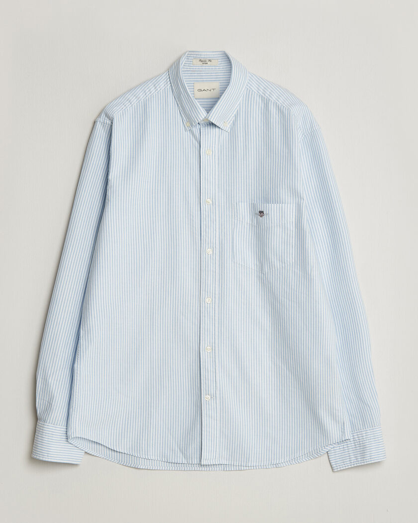 Gant Regular Fit Striped Oxford Shirt College Blue – Bleu