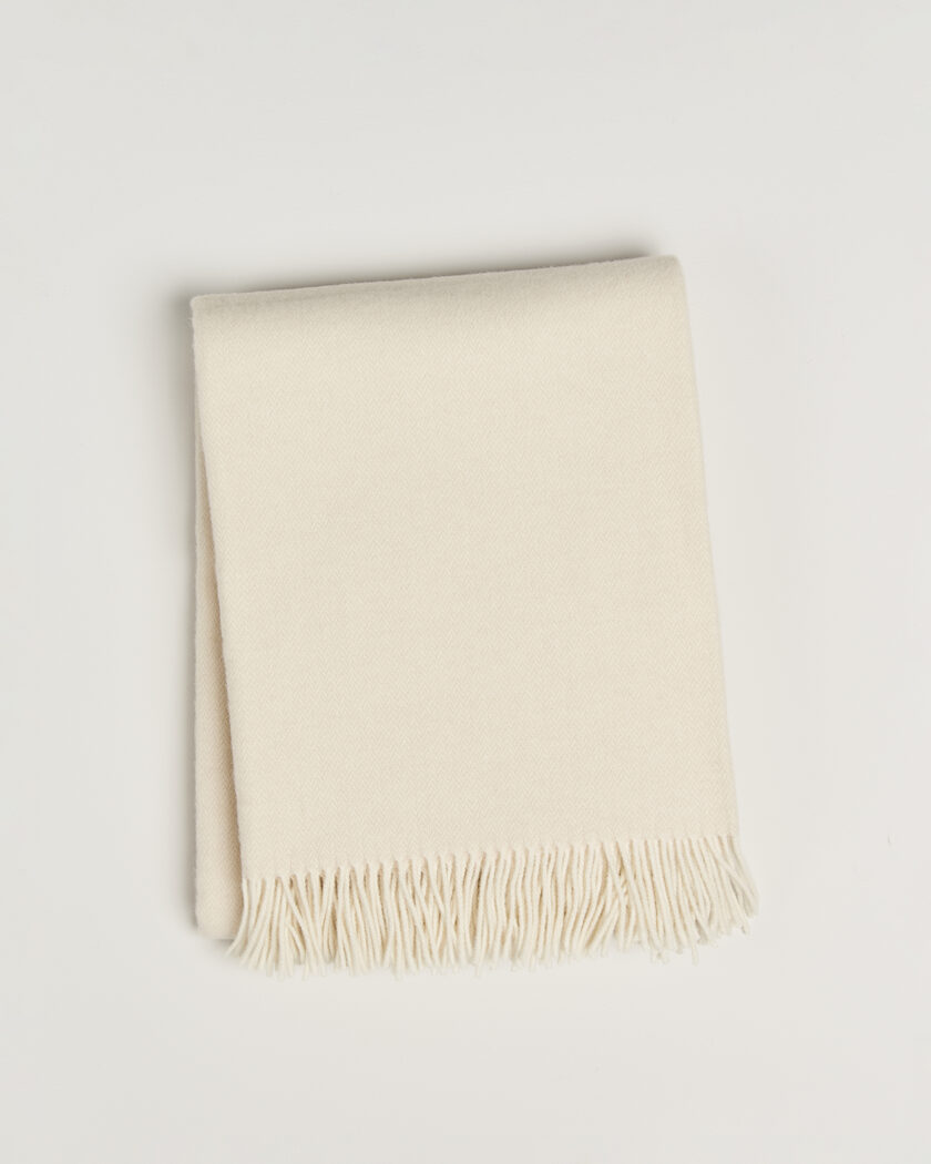 Ralph Lauren Home Jax Wool/Cashmere Throw Blanket True Cream – Beige