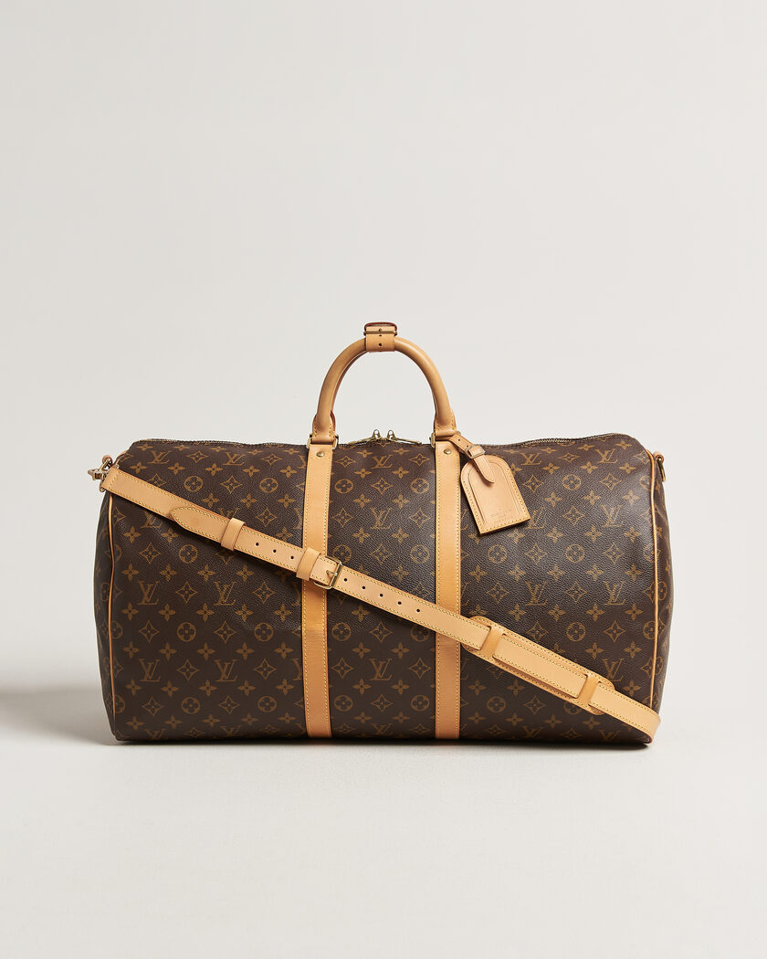 Louis Vuitton Pre-Owned Keepall 55 Bandoulière Monogram – Bruin