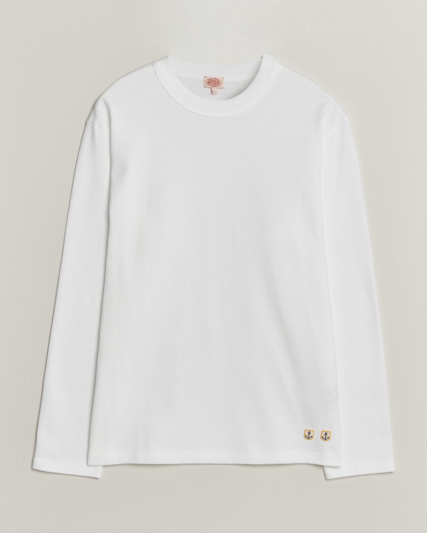Armor-lux Heritage Long Sleeve Cotton T-Shirt White – Blanc