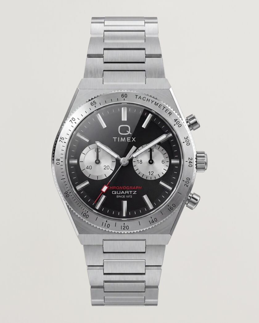 Timex Q Continental Chronograph 36mm Black Dial – Noir