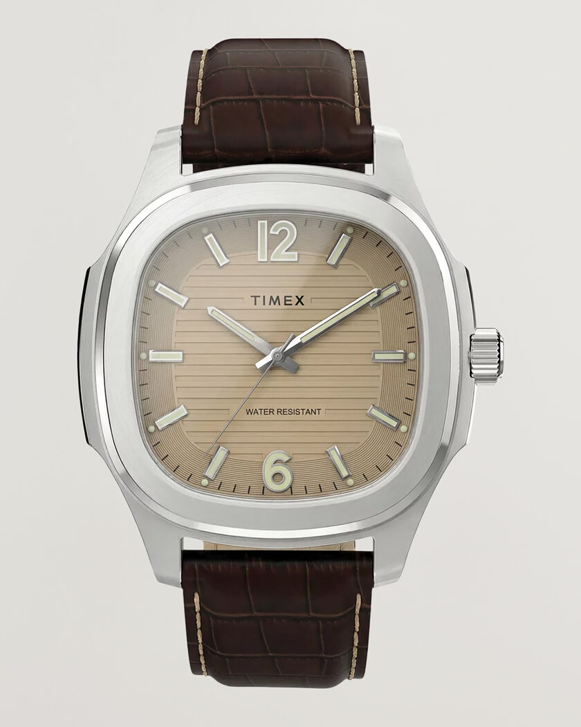 Timex Marquee Quartz Leather Strap 41mm Khaki Dial – Beige