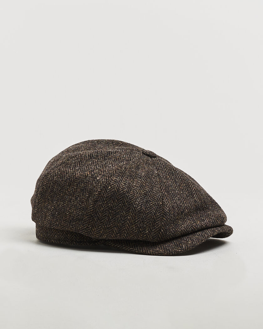 Wigéns Newsboy Classic Shetland Wool Cap Dark Brown – Bruin