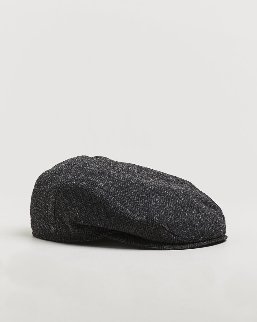 Wigéns Ivy Slim Herringbone Cap Dark Grey – Grijs