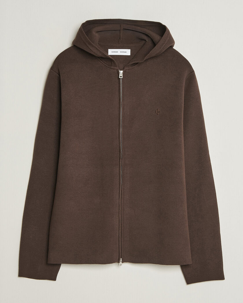 Samsøe Samsøe Niklas Full Zip Hoodie Delicioso – Marron