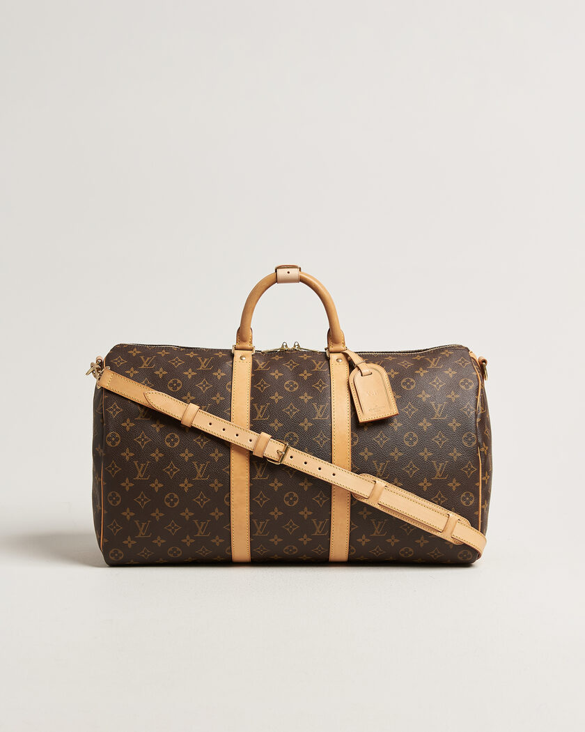Louis Vuitton Pre-Owned Keepall 50 Bandoulière Monogram – Marron