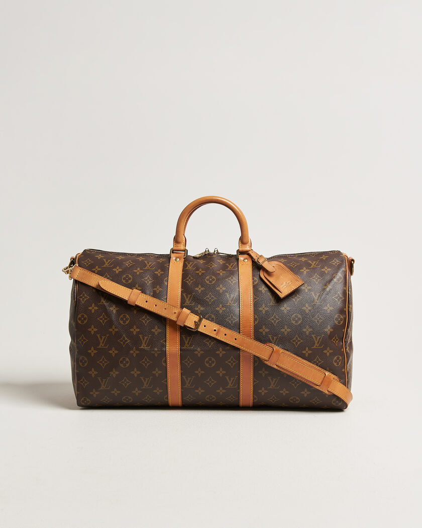 Louis Vuitton Pre-Owned Keepall 50 Bandoulière Monogram – Marron