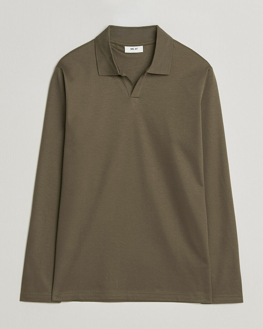 NN07 Paul Long Sleeve Polo Mable Husk – Marron