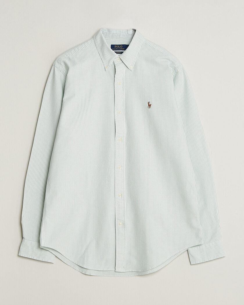 Polo Ralph Lauren Custom Slim Fit Oxford Shirt Pistachio/White – Vert