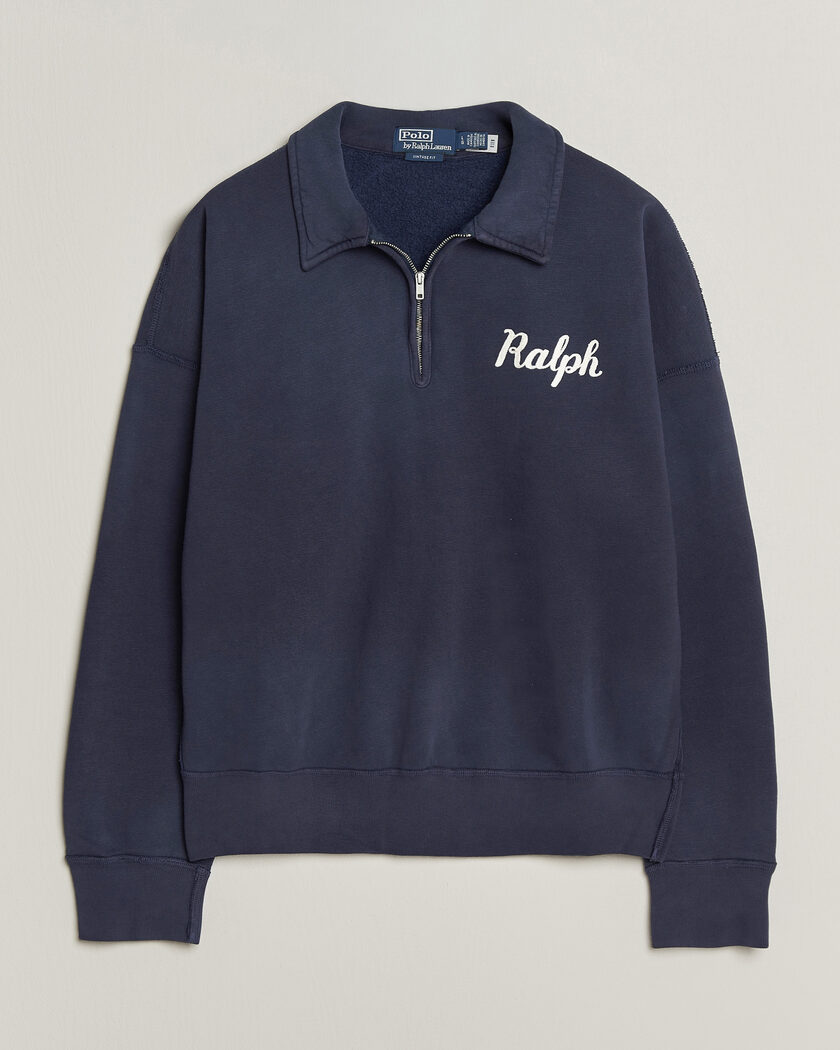 Polo Ralph Lauren Knit Half Zip Sweatshirt Dark Cobolt – Blauw