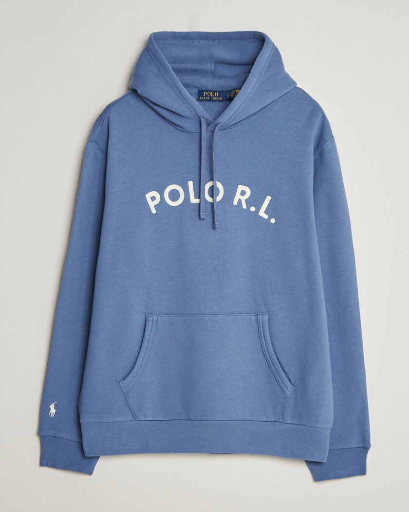 Polo Ralph Lauren Cotton Chest Logo Hood Carson Blue – Bleu