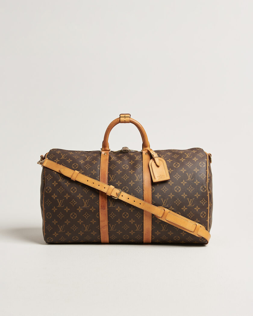 Louis Vuitton Pre-Owned Keepall 50 Bandoulière Monogram – Bruin