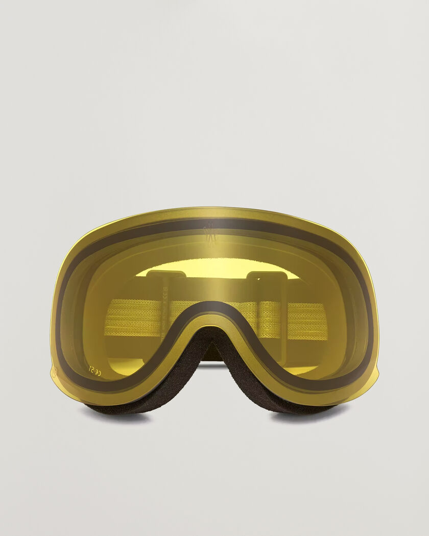 Moncler Lunettes Snowflare Ski Googles Black/Yellow – Zwart