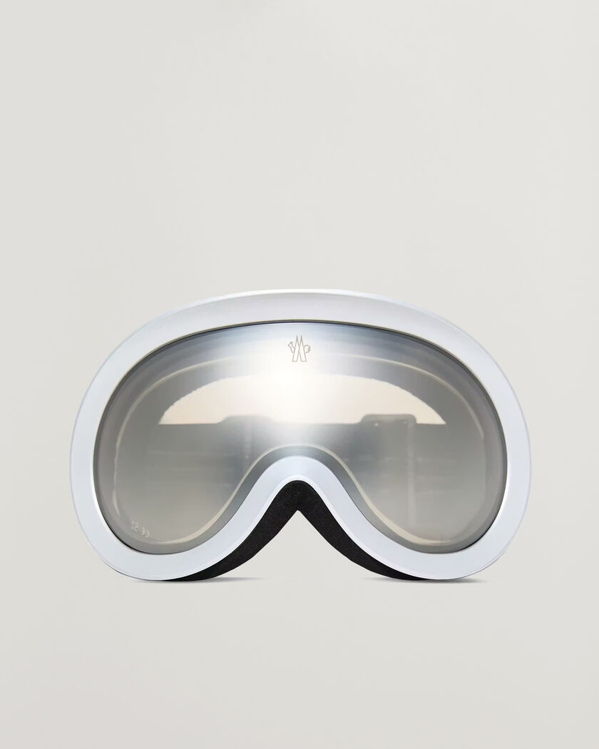 Moncler Lunettes Snowray Ski Googles Shiny Silver – Zilver